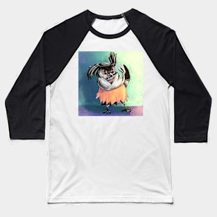 Owl with huion pen Baseball T-Shirt